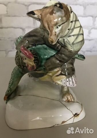 Фарфоровая статуэтка лиса с петухом купить в Москве | Товары для дома и ...