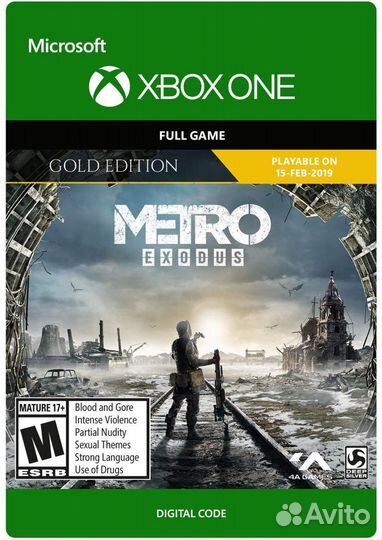 Metro Exodus Gold Edition код Xbox Series