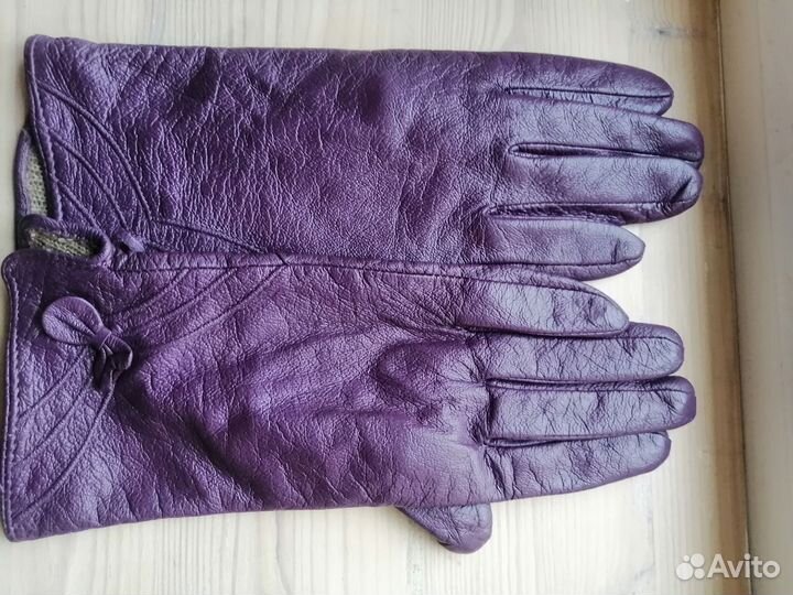 Перчатки женские кожаные 7.5