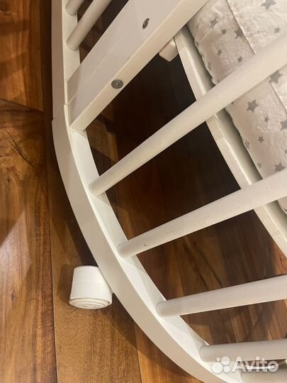 Кроватка трансформер Dreams Premium бук + бортики