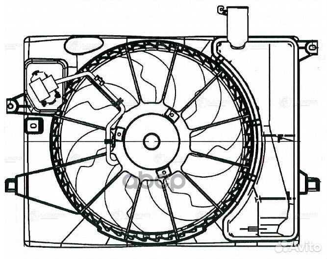 Вентилятор радиатора hyundai elantra 15- LFK 08X6