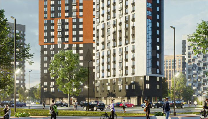 2-к. квартира, 60,2 м², 6/25 эт.