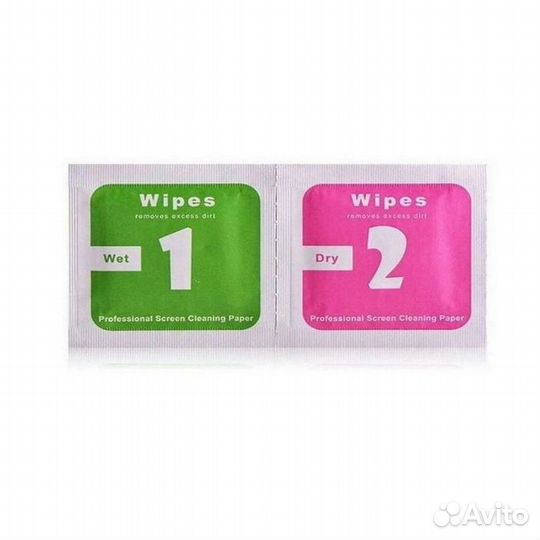 Салфетка 2 в 1 (спиртовая) для очистки экрана теле