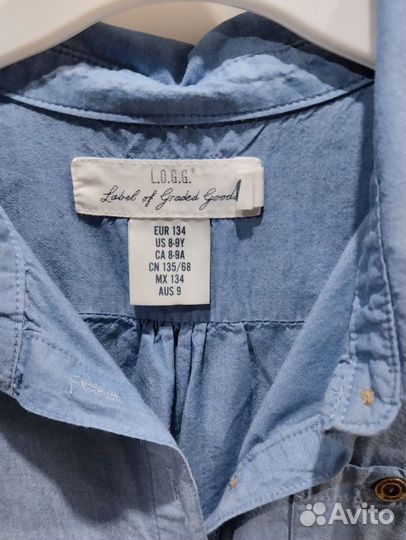 Джинсовые рубашки для девочки