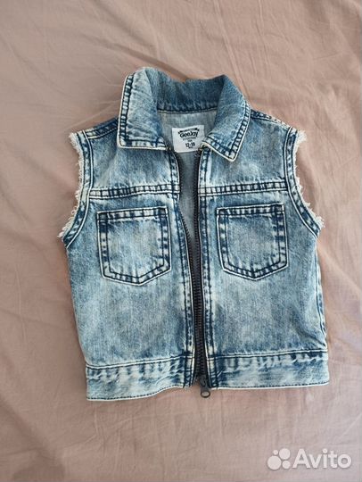 Джинсовая жилетка