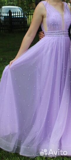 Платье длинное А-силуэт