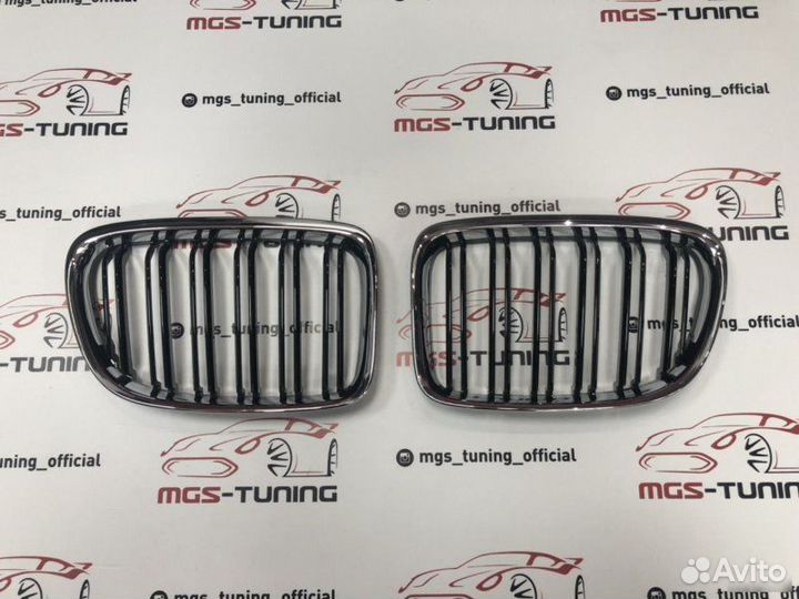 Ноздри BMW X1 E84 в стиле Х1 М хром обод