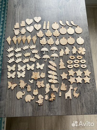 Деревянные заготовки (пакет -100 штук)