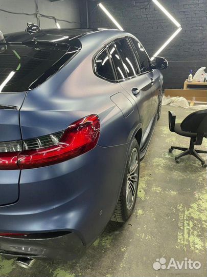 Плавники на заднее стекло черный глянец BMW X4 G02