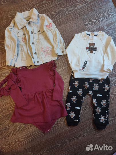 Вещи пакетом для девочки 68-80 р-р