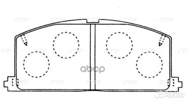 Старый номер CKT-107) Колодки тормозные GK1120