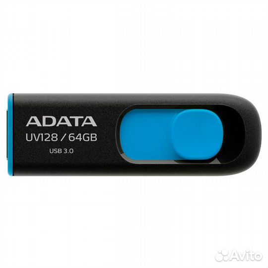 Флешка USB adata Black/Blue 64GB