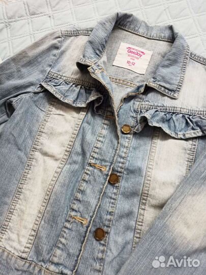 Джинсовая куртка на девочку