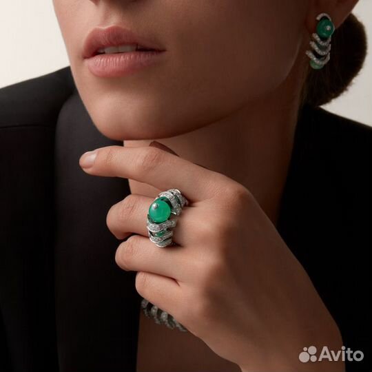 Юв. изделие Cartier Geometry & Contrast Earrings H8001154 + подарок 1 год гарантии