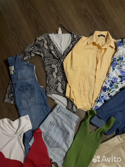 Вещи пакетом рубашка Боди топ шорты водолазка