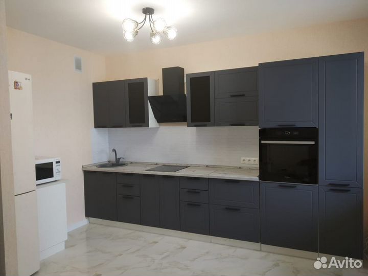 Кухонный гарнитур новый модульный серый
