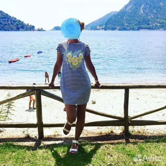 Летнее Платье-футболка Sister's 42-44