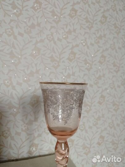 Фужеры бокалы из богемского стекла новые