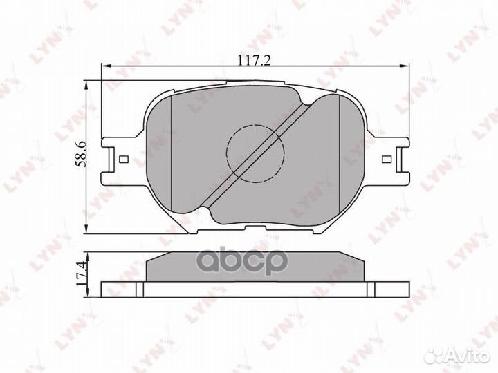 Колодки тормозные передние подходит для toyota