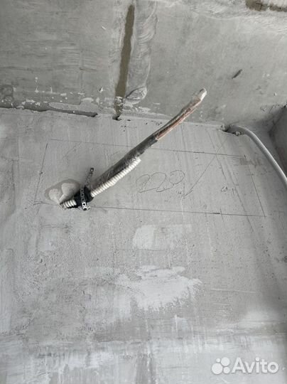 Закладка коммуникации, трассы для кондиционера