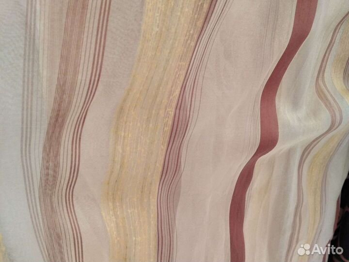 Штора вышивка пионы