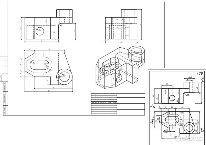 Чертежи в Автокад