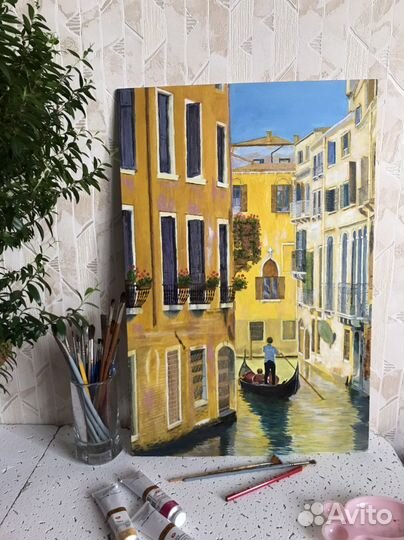 Картина маслом Венеция