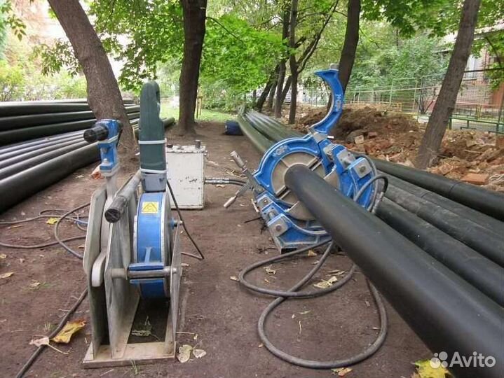 Сварка пнд труб, монтаж, эл. муфтовая сварка