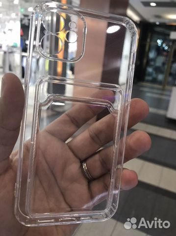 Чехол iPhone 12Pro с отделением для карт