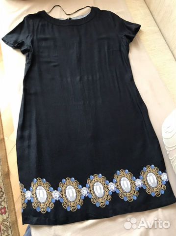 Черные платья 3 шт. (штапель, иск.шелк, парча)