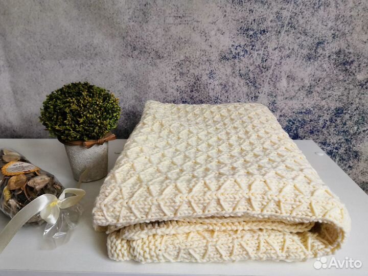 Детский вязаный плед