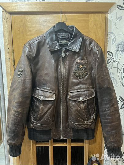 Кожаная куртка мужская petroff