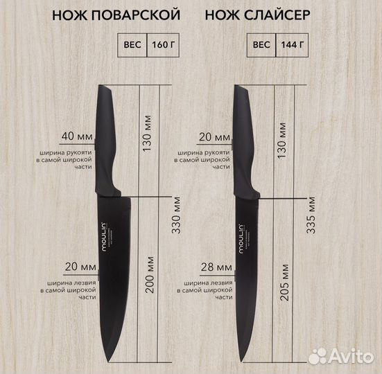Набор ножей с подставкой