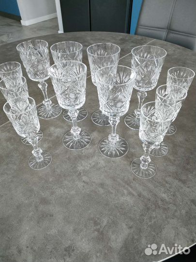 Хрустальные фужеры гусь хрустальный СССР