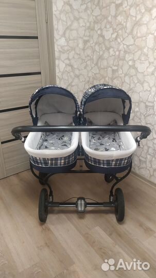 Коляска 2 в 1 для двойни