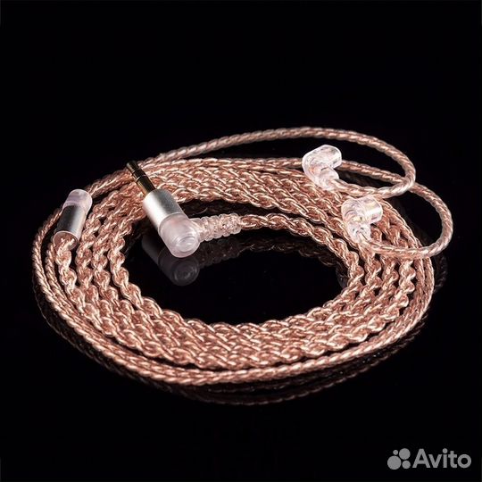 Кабель для IEM наушников с микрофоном 2pin(QDC)