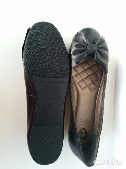 Туфли кожаные черные