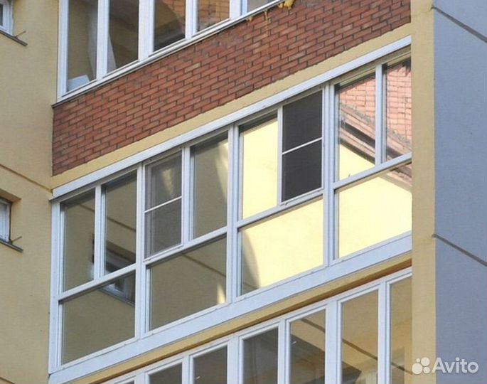 Остекление балконов и лоджий под ключ X7605