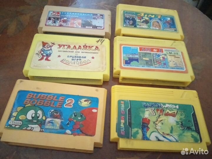 Катриджи для игровой приставки денди