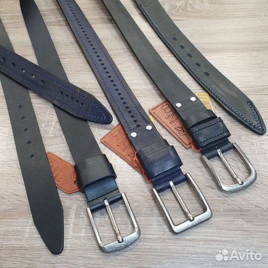 Мужской джинсовый ремень