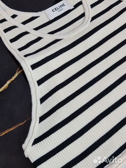 Топ celine в полоску