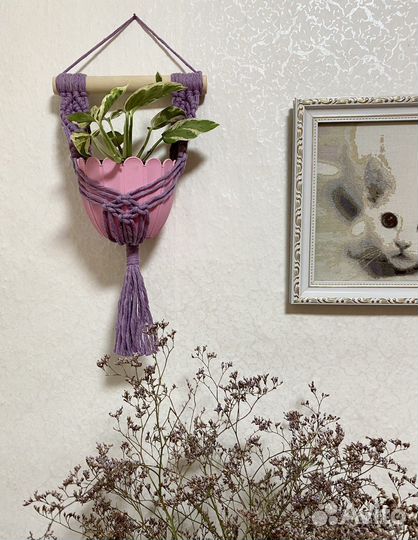 Макраме подвес для цветов