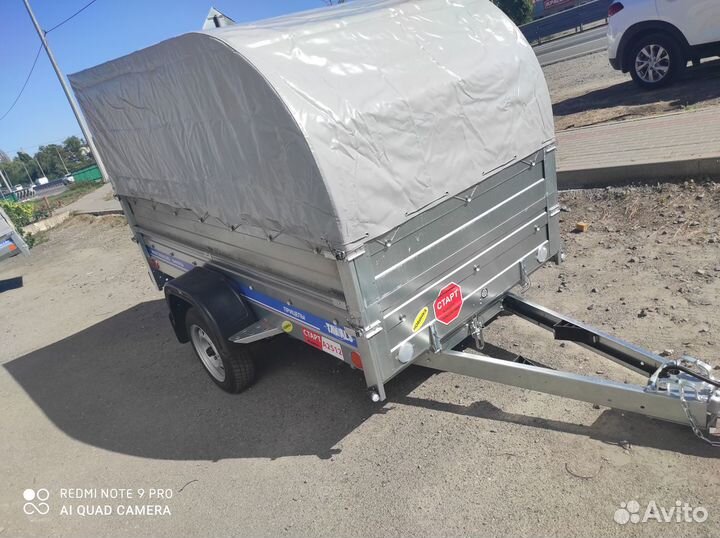 Легковой прицеп 2.5*1.2м с доп бортом и тентом
