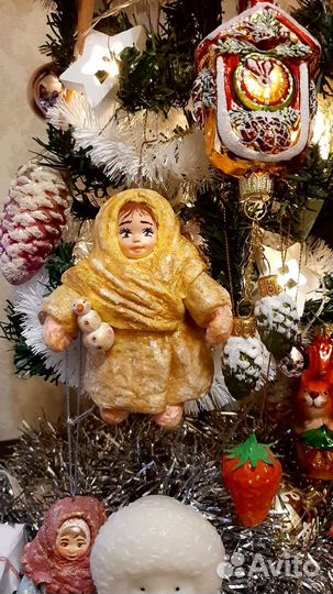 Укутыш со снеговичком (ватная игрушка)