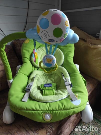 Качели шезлонг chicco для новорожденных