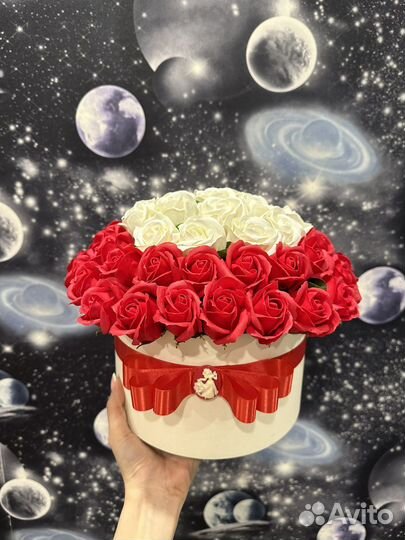 Букет из 51 мыльной розы