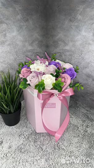 Букет из мыльных роз на 8 марта