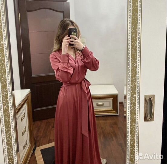 Шелковое платье