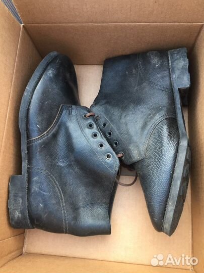 Ботинки кожаные