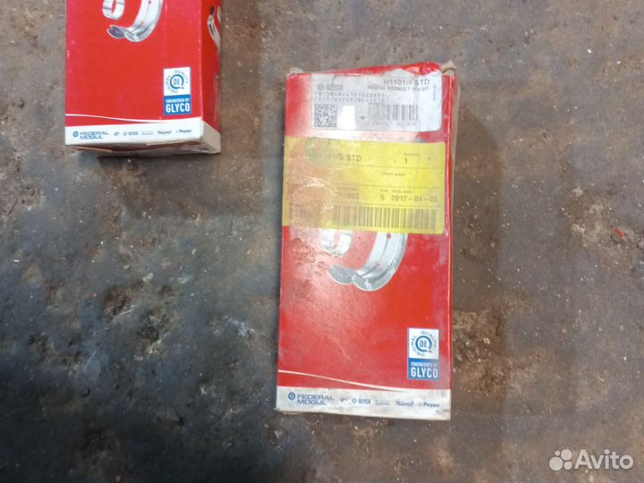 Вкладыши коренные Рено / Вольво 2.0